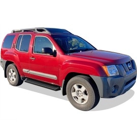 APS IB14RBB8B - 6" iRunning Board Door-to-Door Black Aircraft Aluminum Running Boards