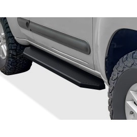 APS IB14RBB8H - Flat Style Door-to-Door Black Stainless Steel Running Boards