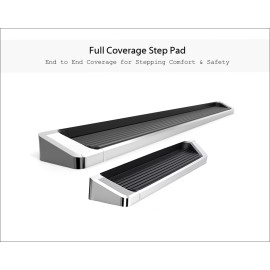 APS IB14RDJ7A - 6" iRunning Board Door-to-Door Polished Aircraft Aluminum Running Boards