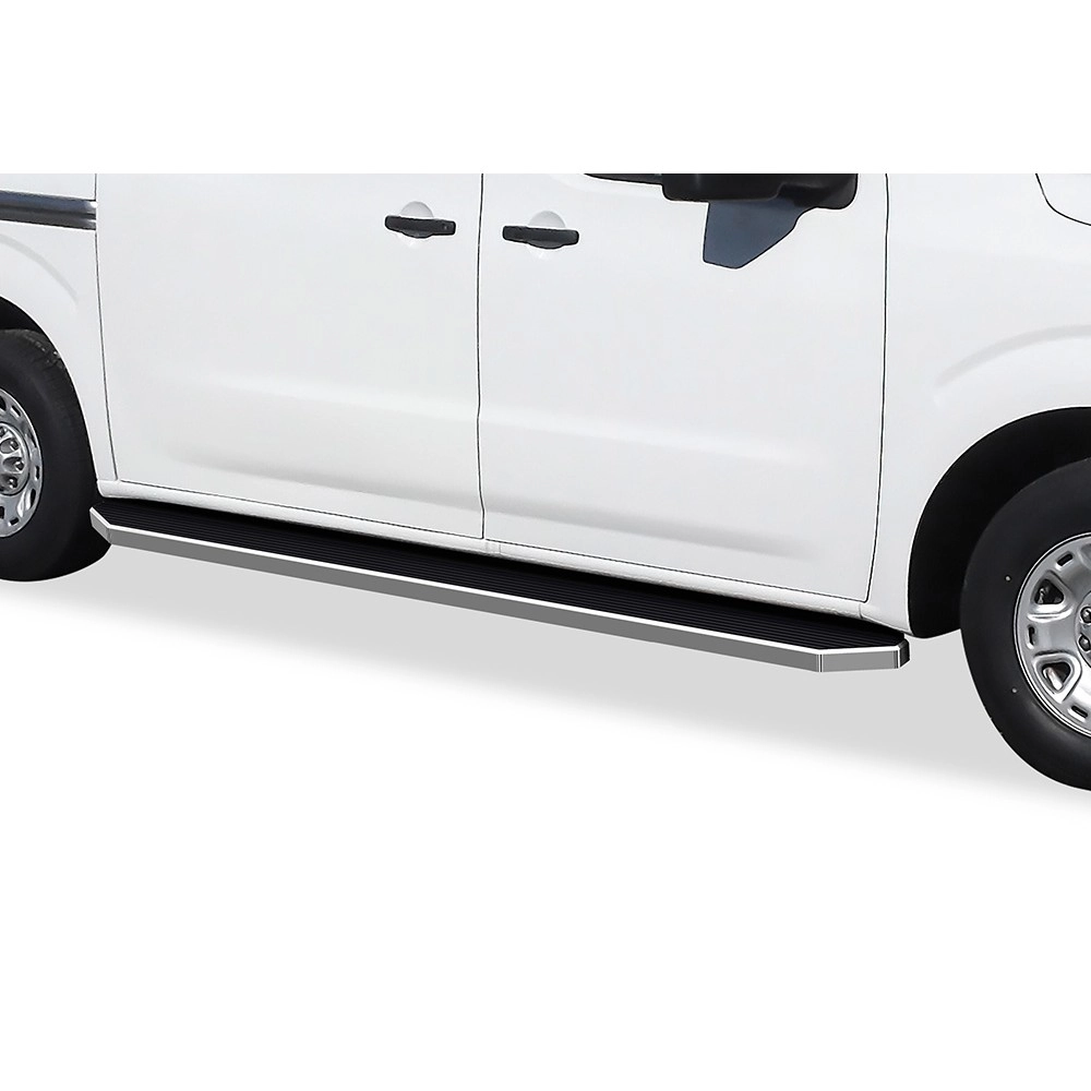 APS IB14RDJ7Y - Flat Style Door-to-Door Polished Stainless Steel Running Boards