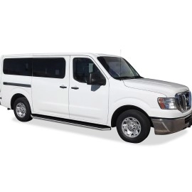 APS IB14RDJ7Y - Flat Style Door-to-Door Polished Stainless Steel Running Boards