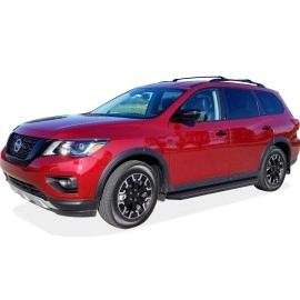 APS IB14RIG2H - Flat Style Door-to-Door Black Stainless Steel Running Boards