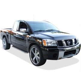 APS IB14RJD9Y - Flat Style Door-to-Door Polished Stainless Steel Running Boards