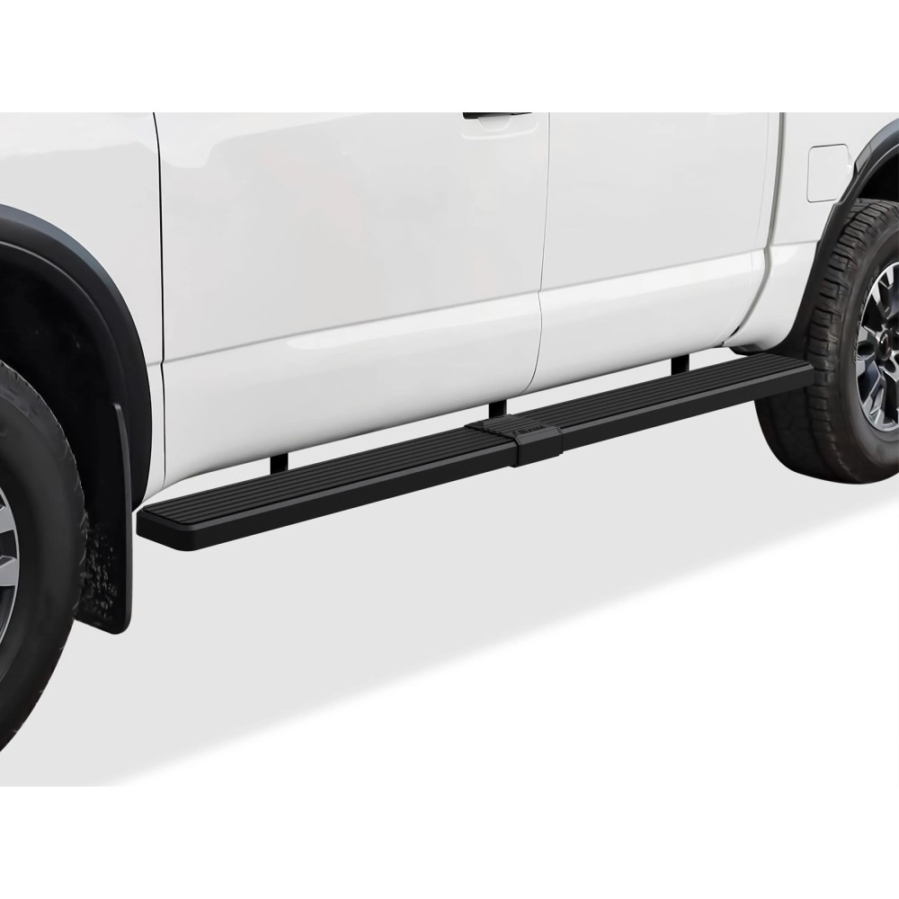 APS IB14SJE0SB - 6" iStep Style  Wheel-to-Wheel Black Stainless Steel Side Steps