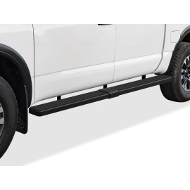 APS IB14SJE0SB - 6" iStep Style  Wheel-to-Wheel Black Stainless Steel Side Steps