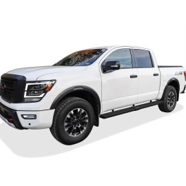 APS IB14SJE0SB - 6" iStep Style  Wheel-to-Wheel Black Stainless Steel Side Steps