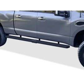 APS IB14WJE0LB - 5" iStep Style  Wheel-to-Wheel Black Stainless Steel Side Steps