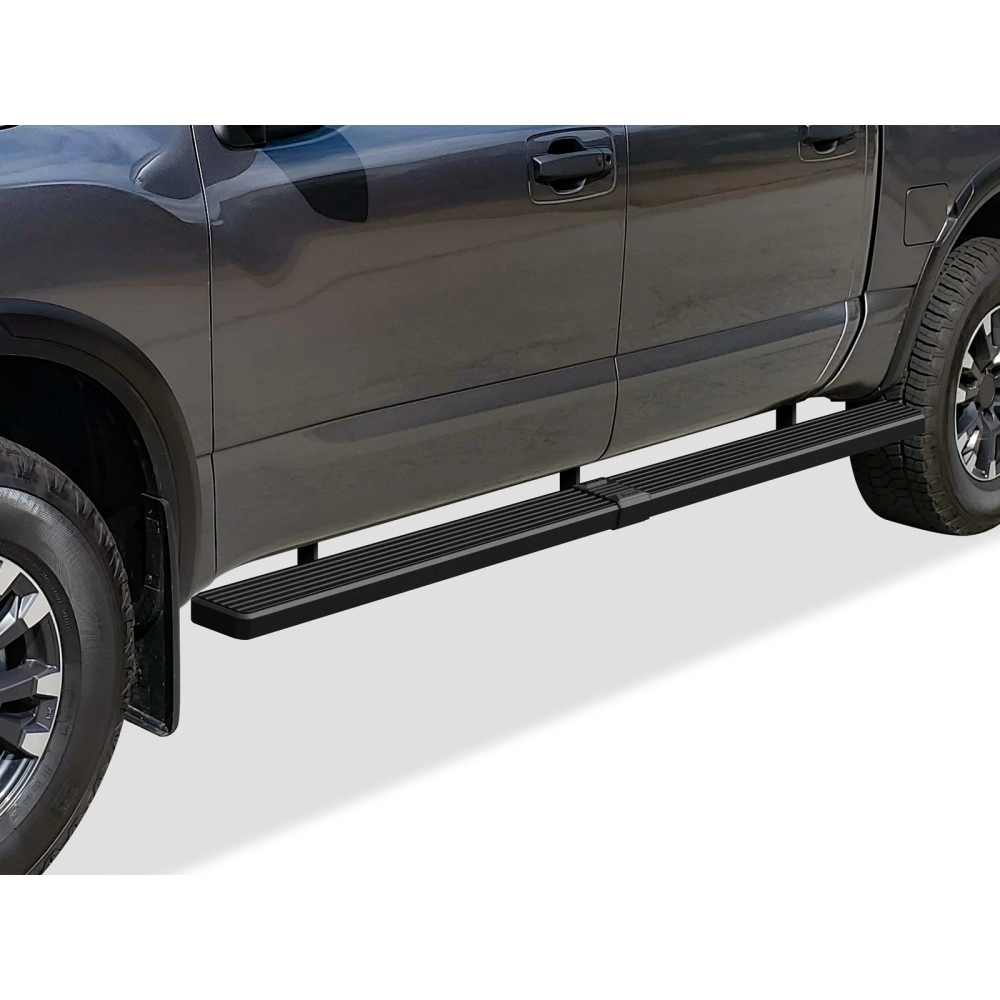 APS IB14WJE0SB - 5" iStep Style  Wheel-to-Wheel Black Stainless Steel Side Steps