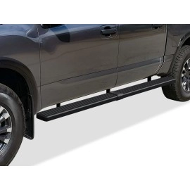 APS IB14WJE0SB - 5" iStep Style  Wheel-to-Wheel Black Stainless Steel Side Steps