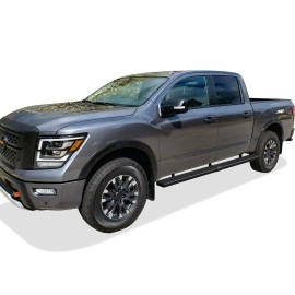 APS IB14WJE0SB - 5" iStep Style  Wheel-to-Wheel Black Stainless Steel Side Steps