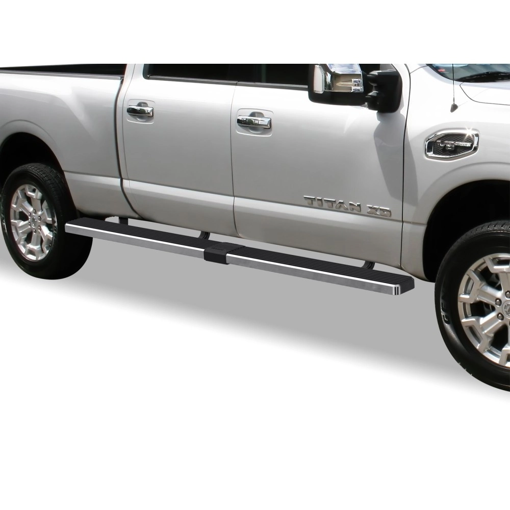 APS IB14WJI5LC - 5" iStep Style  Wheel-to-Wheel Hairline Stainless Steel Side Steps