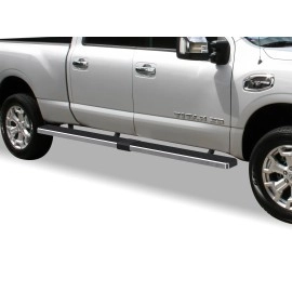 APS IB14WJI5LC - 5" iStep Style  Wheel-to-Wheel Hairline Stainless Steel Side Steps