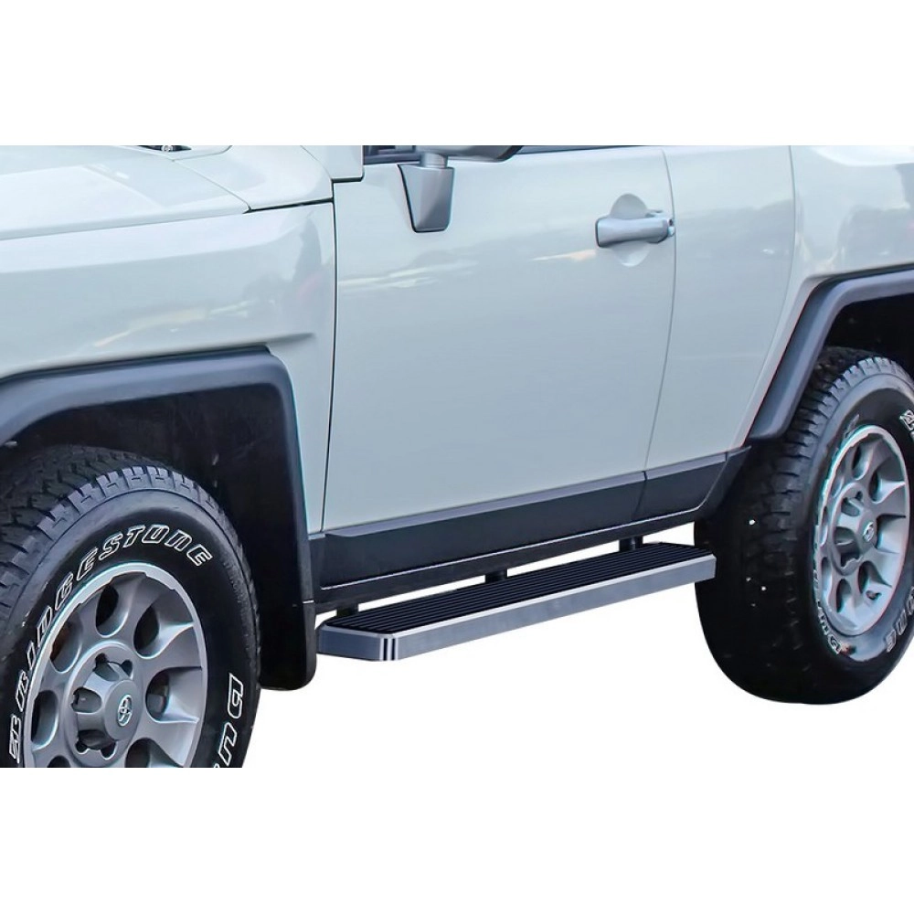 APS IB20EAJ1A - 5" iStep Style Door-to-Door Hairline Stainless Steel Side Steps