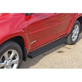 APS IB20EAJ3B - 5" iStep Style Door-to-Door Black Stainless Steel Side Steps