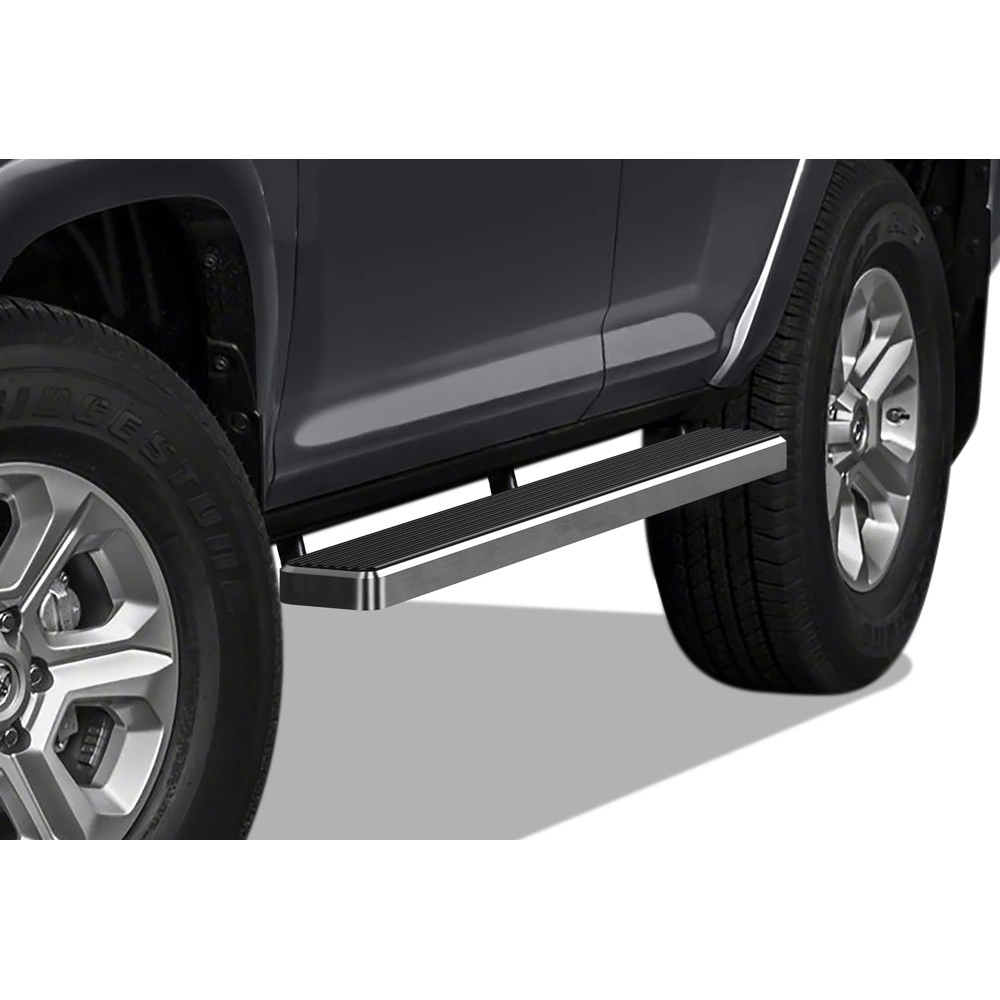 APS IB20EBH0C - 5" iStep Style Door-to-Door Hairline Stainless Steel Side Steps