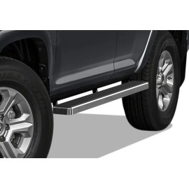 APS IB20EBH0C - 5" iStep Style Door-to-Door Hairline Stainless Steel Side Steps