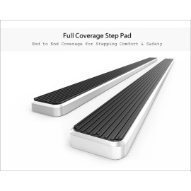 APS IB20ECF2A - 5" iStep Style Door-to-Door Hairline Stainless Steel Side Steps