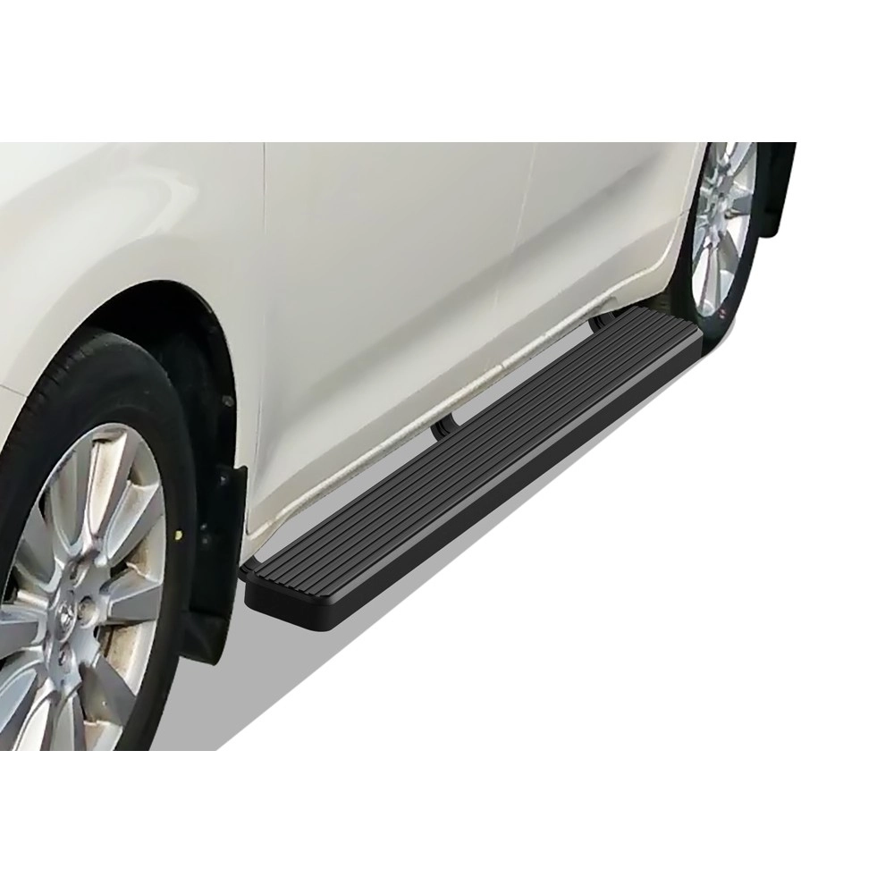 APS IB20ECF2H - 5" iStep Style Door-to-Door Black Stainless Steel Side Steps