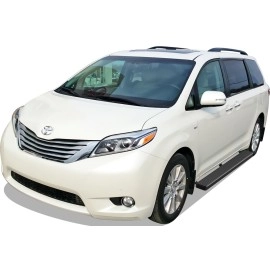 APS IB20ECF2H - 5" iStep Style Door-to-Door Black Stainless Steel Side Steps