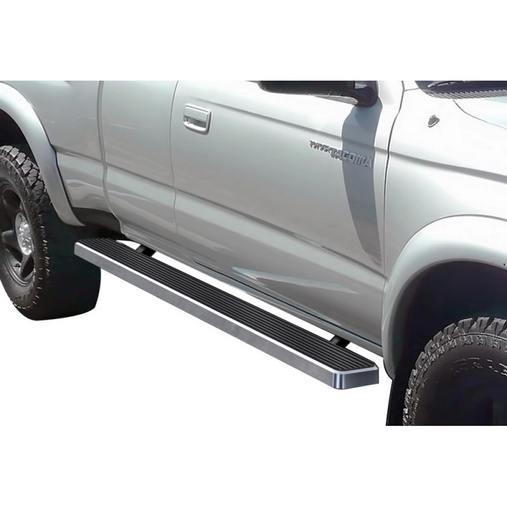 APS IB20EJE4A - 5" iStep Style Door-to-Door Hairline Stainless Steel Side Steps