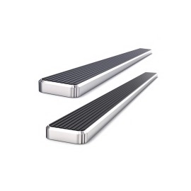 APS IB20EJE6A - 5" iStep Style Door-to-Door Hairline Stainless Steel Side Steps