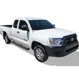 APS IB20EJE6B - 5" iStep Style Door-to-Door Black Stainless Steel Side Steps