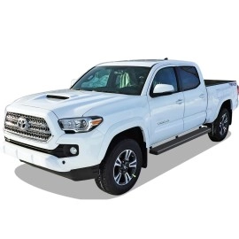 APS IB20EJE8B - 5" iStep Style Door-to-Door Black Stainless Steel Side Steps