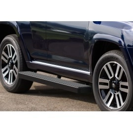 APS IB20FBC0B - 6" iStep Style Door-to-Door Black Stainless Steel Side Steps