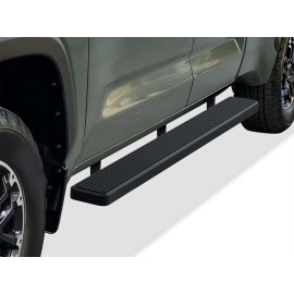 APS IB20FBI7B - 6" iStep Style Door-to-Door Black Stainless Steel Side Steps