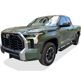 APS IB20FBI7B - 6" iStep Style Door-to-Door Black Stainless Steel Side Steps