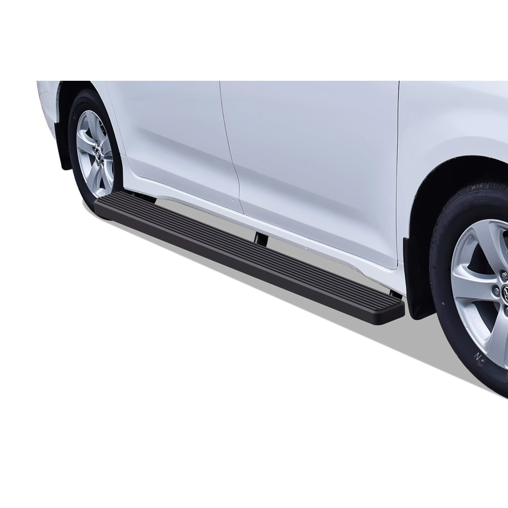 APS IB20FCF2B - 6" iStep Style Door-to-Door Black Stainless Steel Side Steps