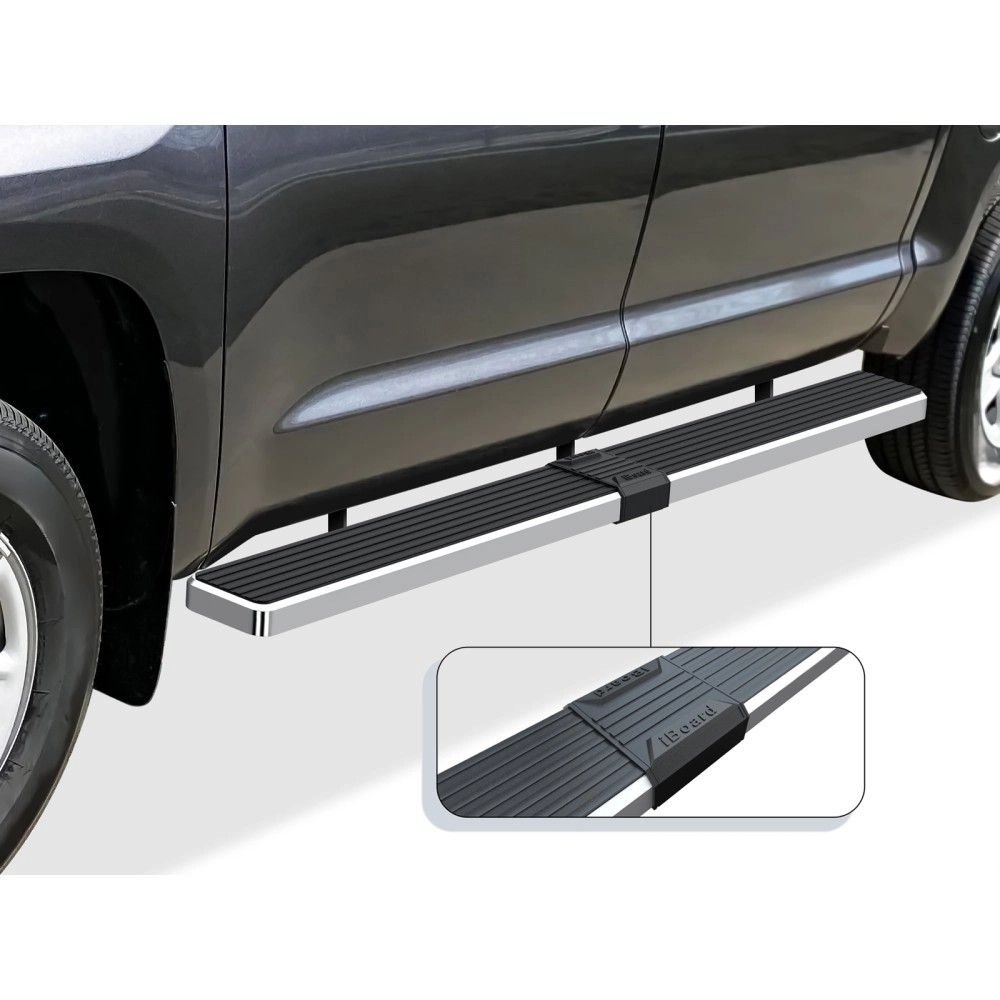APS IB20FJI8C - 6" iStep Style Door-to-Door Hairline Stainless Steel Side Steps