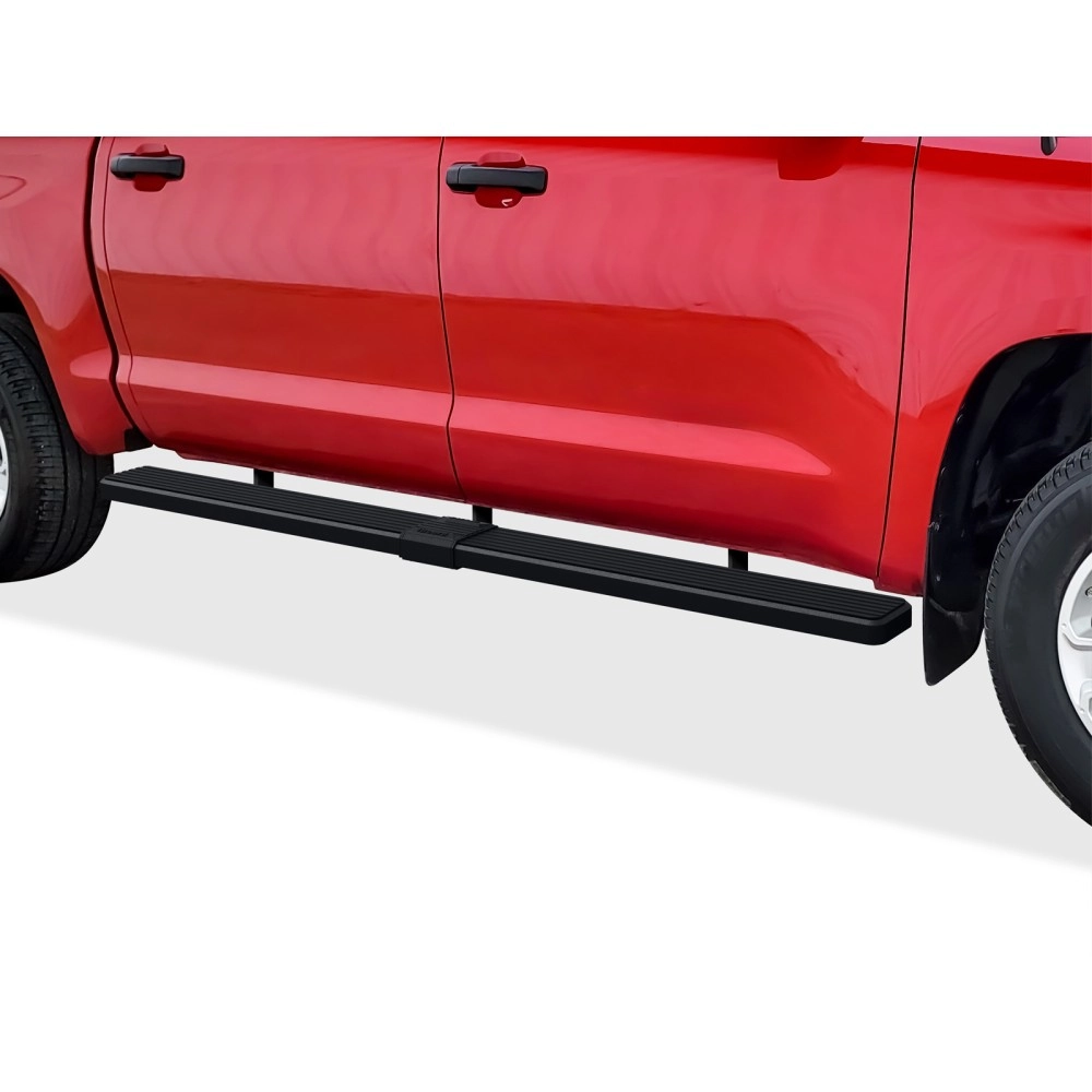APS IB20FJI8H - 6" iStep Style Door-to-Door Black Stainless Steel Side Steps