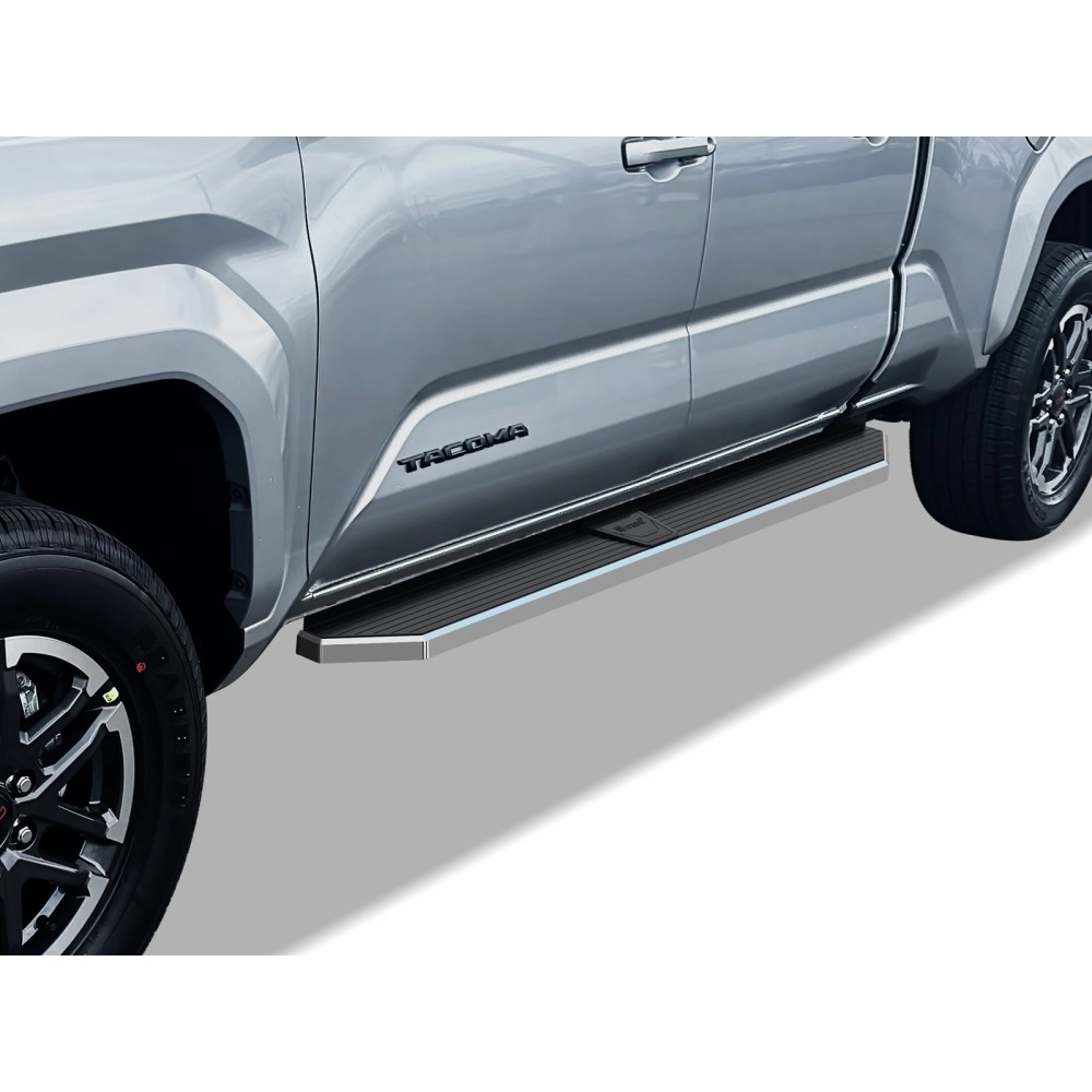 APS IB20PAE8Y - Flat Style Door-to-Door Polished Stainless Steel Running Boards