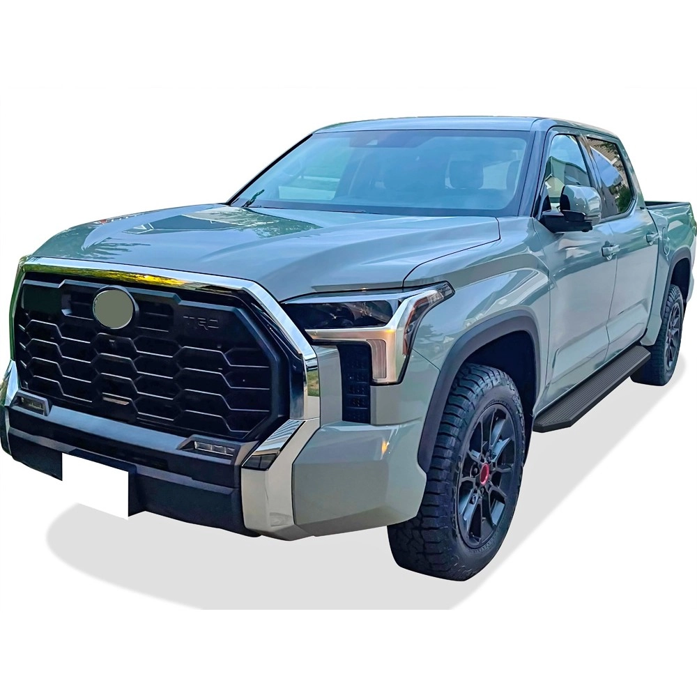 APS IB20RBI7H - Flat Style Door-to-Door Black Stainless Steel Running Boards