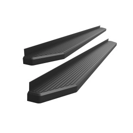 APS IB20RBI7H - Flat Style Door-to-Door Black Stainless Steel Running Boards