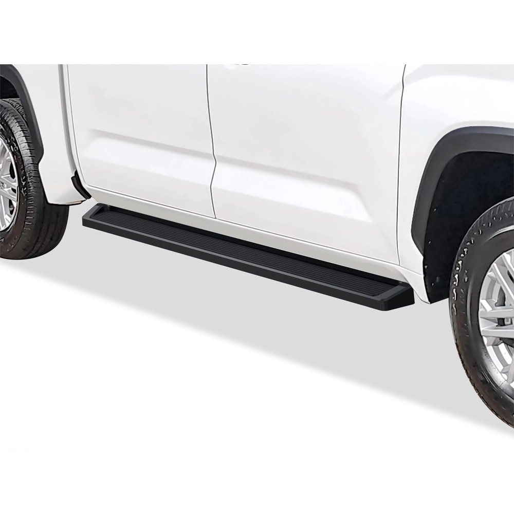 APS IB20RBI8B - 6" iRunning Board Door-to-Door Black Aircraft Aluminum Running Boards