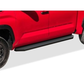 APS IB20RBI8H - Flat Style Door-to-Door Black Stainless Steel Running Boards