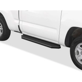 APS IB20RCE8H - Flat Style Door-to-Door Black Stainless Steel Running Boards