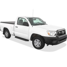 APS IB20RCE8H - Flat Style Door-to-Door Black Stainless Steel Running Boards