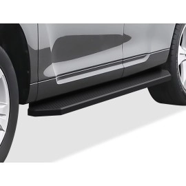 APS IB20RIC5H - Flat Style Door-to-Door Black Stainless Steel Running Boards