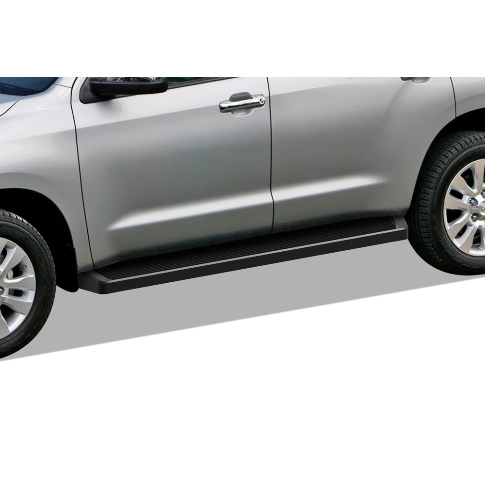 APS IB20RIC6B - 6" iRunning Board Door-to-Door Black Aircraft Aluminum Running Boards