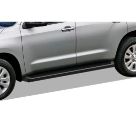 APS IB20RIC6B - 6" iRunning Board Door-to-Door Black Aircraft Aluminum Running Boards