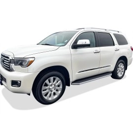 APS IB20RIC6Y - Flat Style Door-to-Door Polished Stainless Steel Running Boards