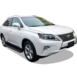 APS IB20RIG1B - 6" iRunning Board Door-to-Door Black Aircraft Aluminum Running Boards