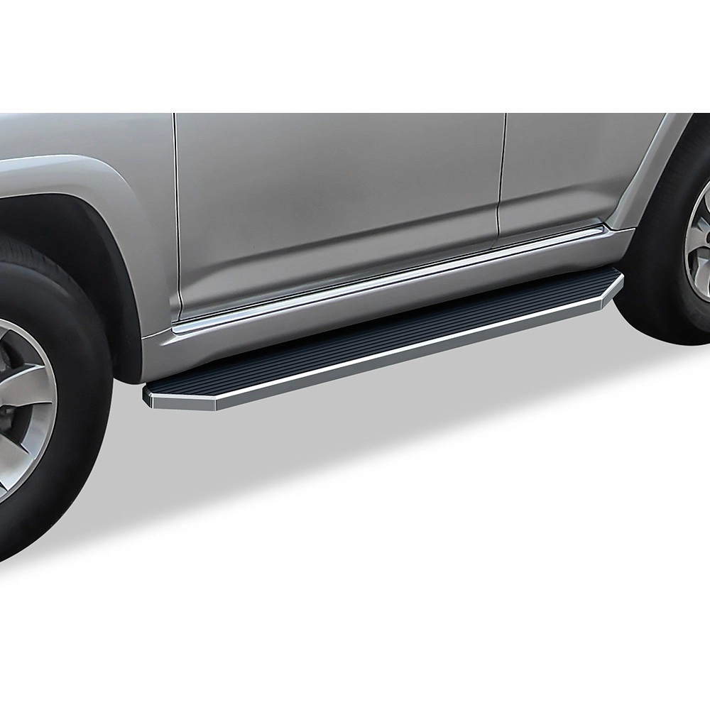 APS IB20RIG3Y - Flat Style Door-to-Door Polished Stainless Steel Running Boards