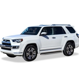 APS IB20RIG4Y - Flat Style Door-to-Door Polished Stainless Steel Running Boards