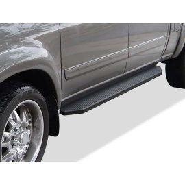 APS IB20RJA2H - Flat Style Door-to-Door Black Stainless Steel Running Boards