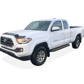 APS IB20RJE6H - Flat Style Door-to-Door Black Stainless Steel Running Boards