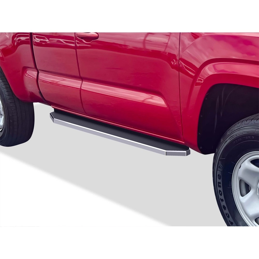 APS IB20RJE6Y - Flat Style Door-to-Door Polished Stainless Steel Running Boards